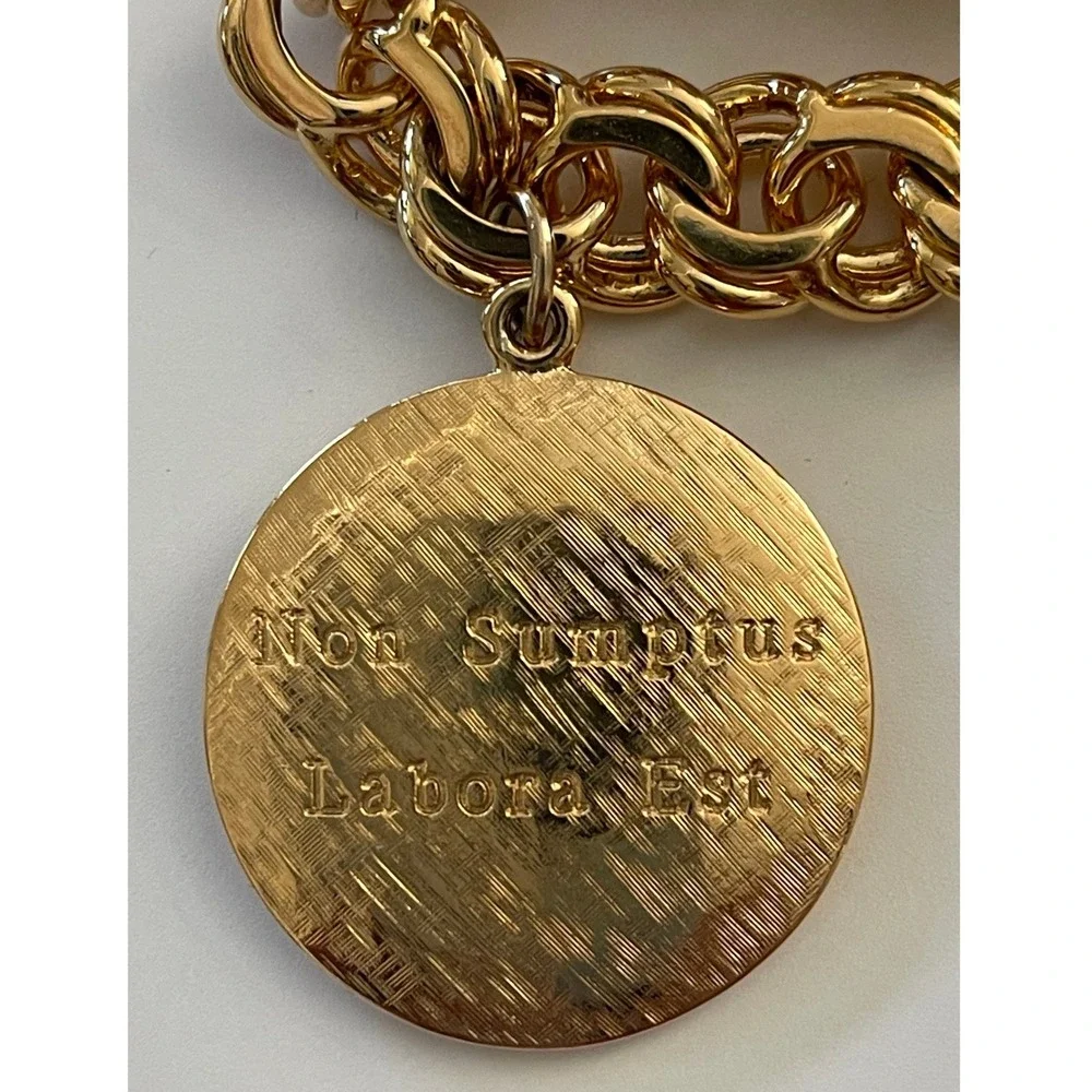 Camrose & Kross JBK Gold Tone Charm Women Bracelet Jacqueline Kennedy Collection